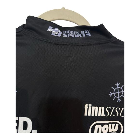 Hidden Bay Sports Cycling Jersey Women’s Size Large Black White Short Sleeve - Picture 5 of 11